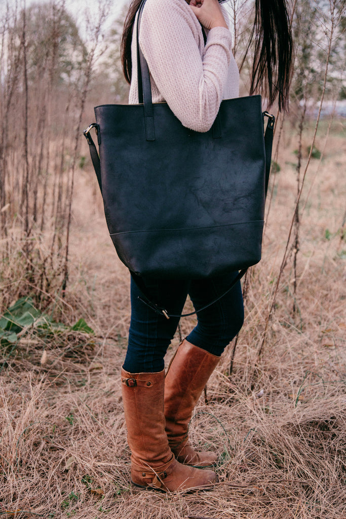 Everyday Bag - Black with Black Fable Interior
