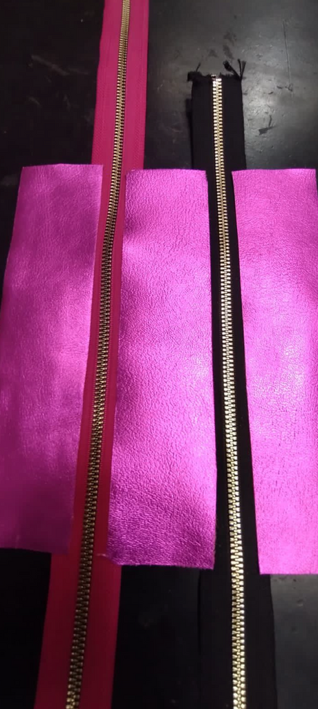 Olivia Backpack - Pink Mermaid Sparkle Leather