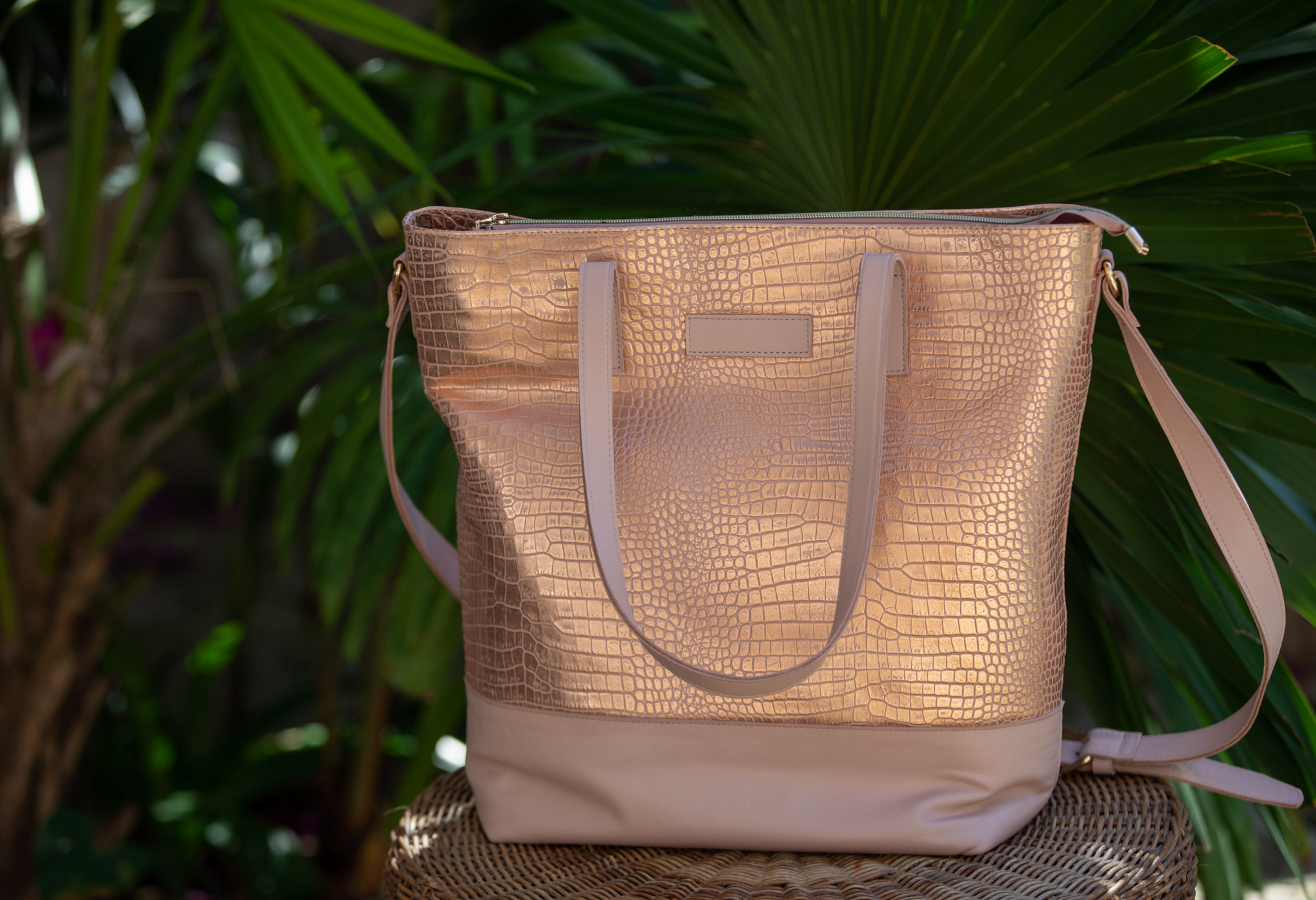 Rose gold large bag shop