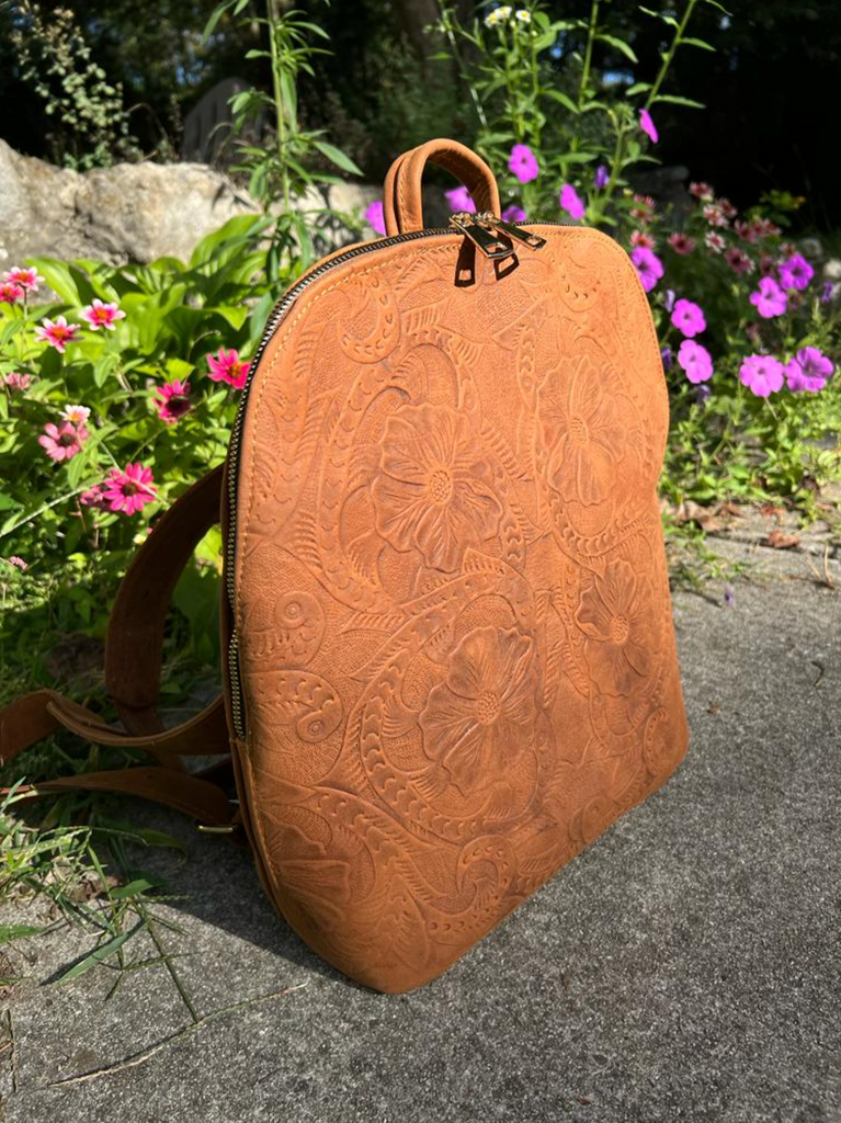 Mar Backpack - Stamped Vintage Brown