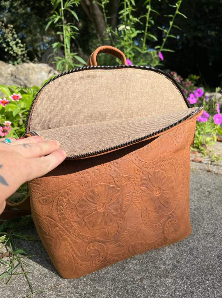 Mar Backpack - Stamped Vintage Brown