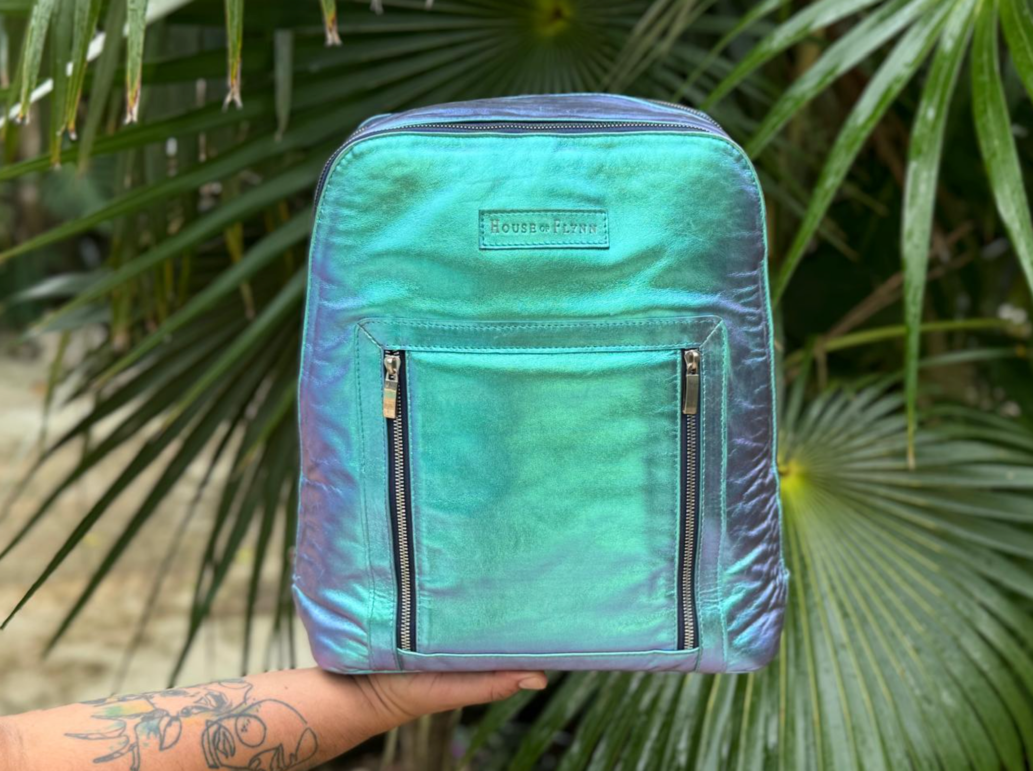 Mini Olivia - Mermaid Lagoon Color Shift Leather | Stylish