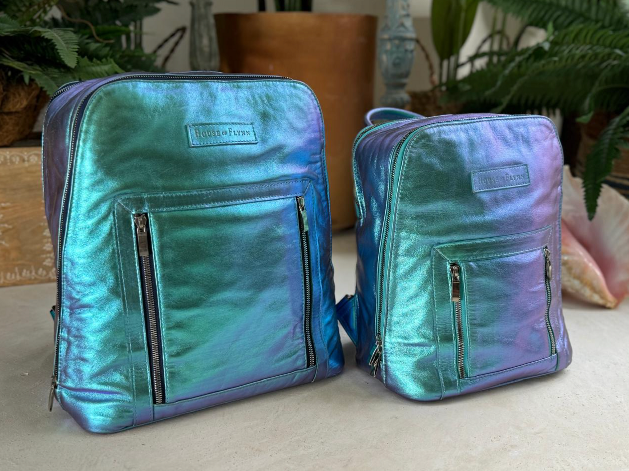 Mini Olivia - Mermaid Lagoon Color Shift Leather | Stylish