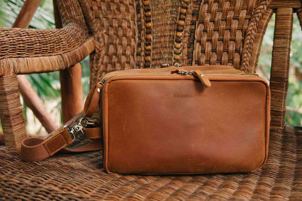 Travel Organizer Purse - Vintage Brown