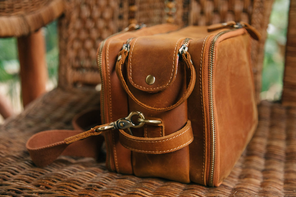 Travel Organizer Purse - Vintage Brown