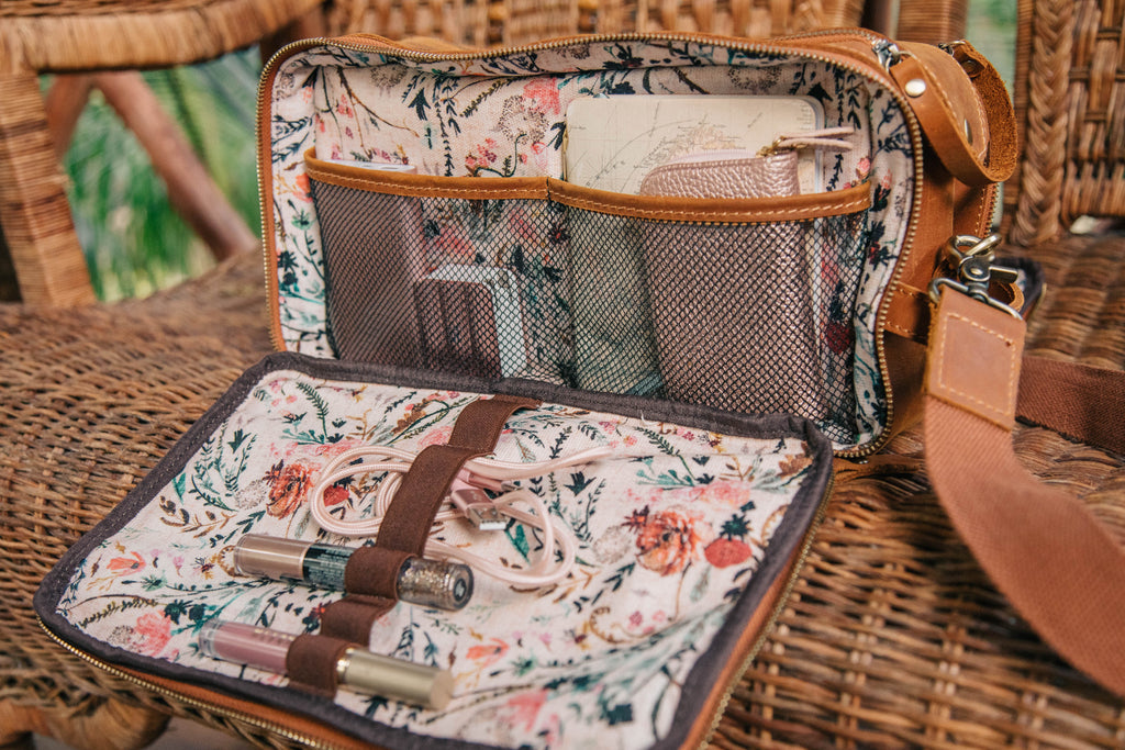 Travel Organizer Purse - Vintage Brown