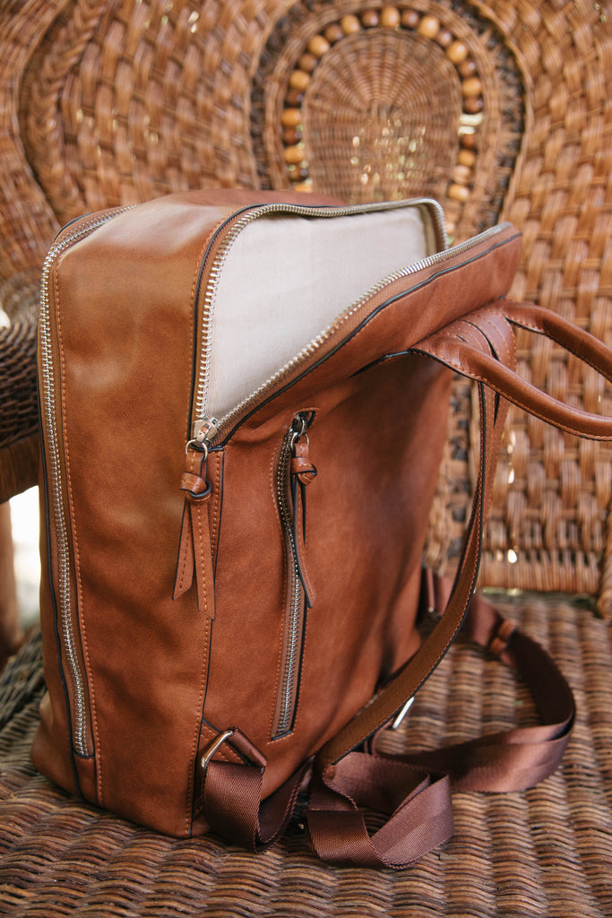 Olivia Backpack- Saddle