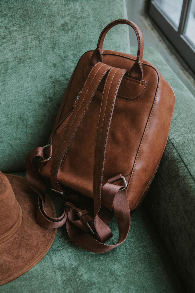 Mini Olivia Backpack - Saddle