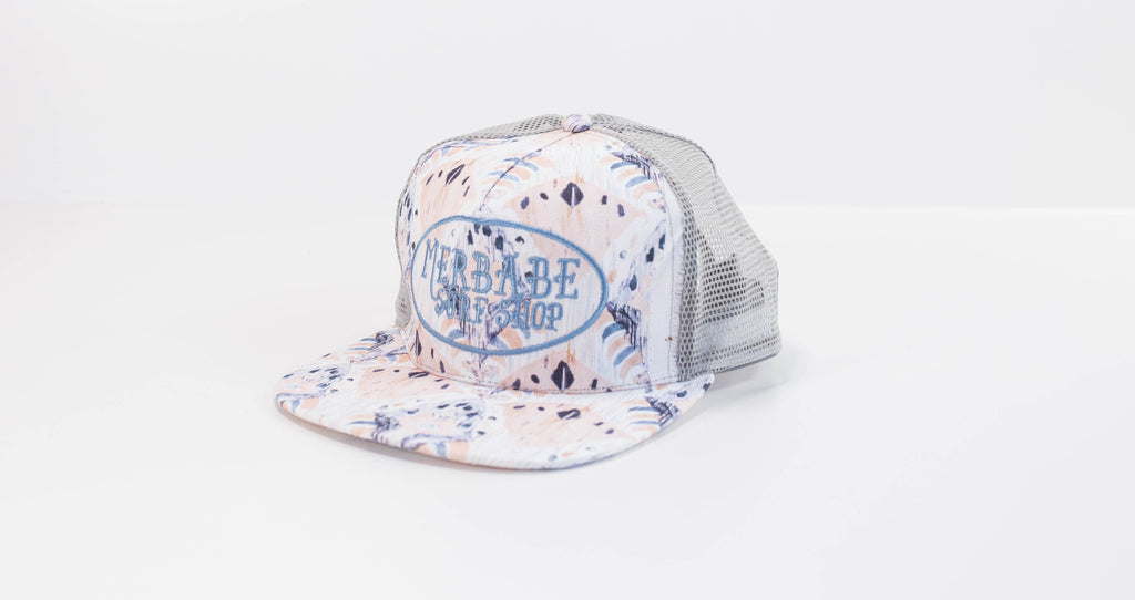 Merbabe Surf Shop Snapback Trucker Hat- Bali Dreams