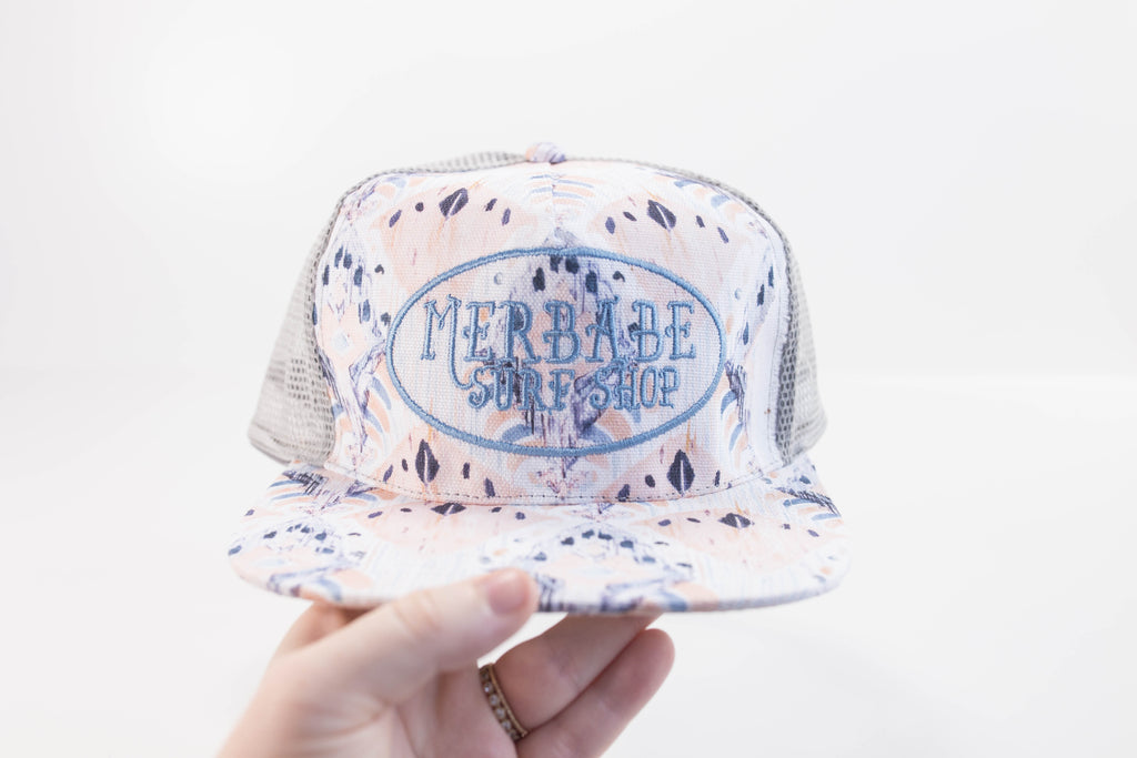 Merbabe Surf Shop Snapback Trucker Hat- Bali Dreams