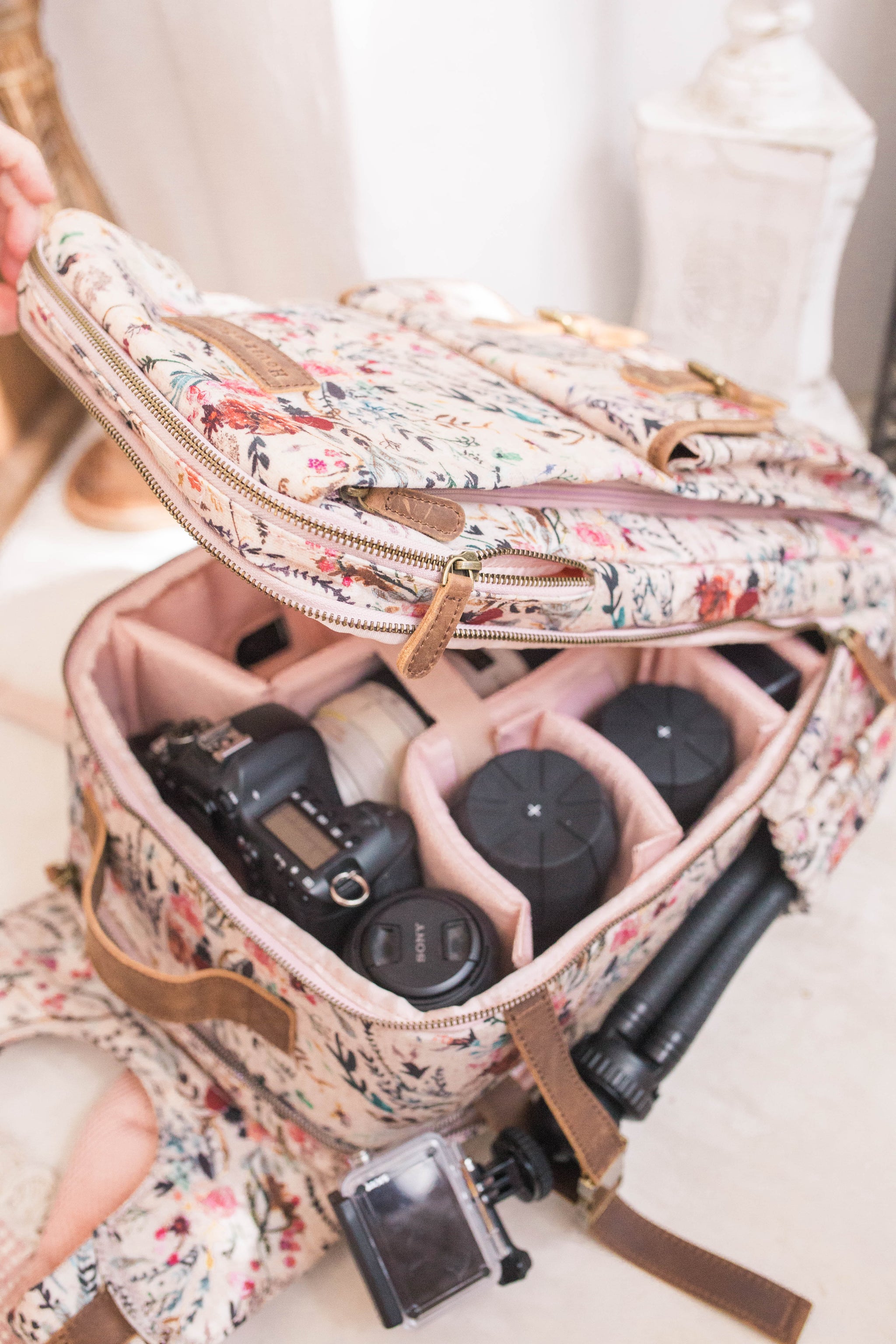 Bahia Backpack - Blush Fable | Stylish, Designer Camera Bags  display picture 1