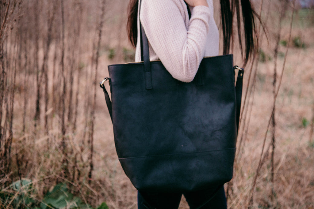 Everyday Bag - Black with Black Fable Interior