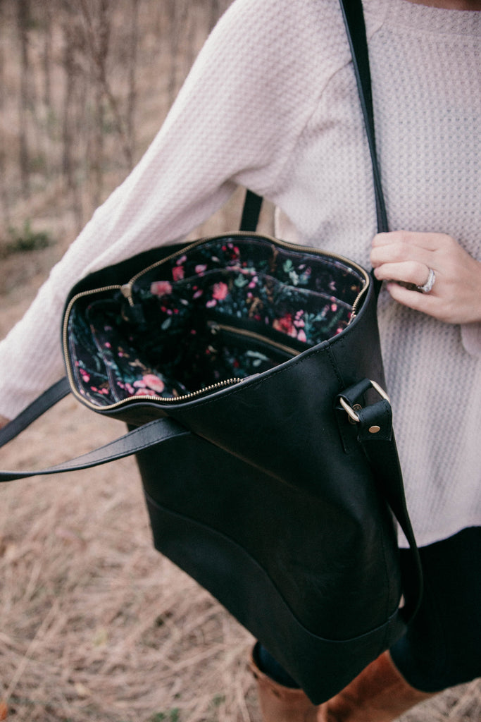 Everyday Bag - Black with Black Fable Interior