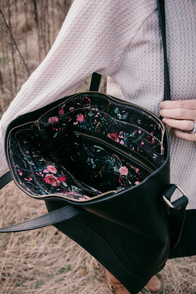 Everyday Bag - Black with Black Fable Interior