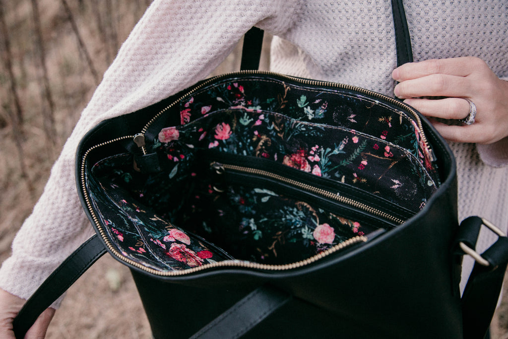 Everyday Bag - Black with Black Fable Interior