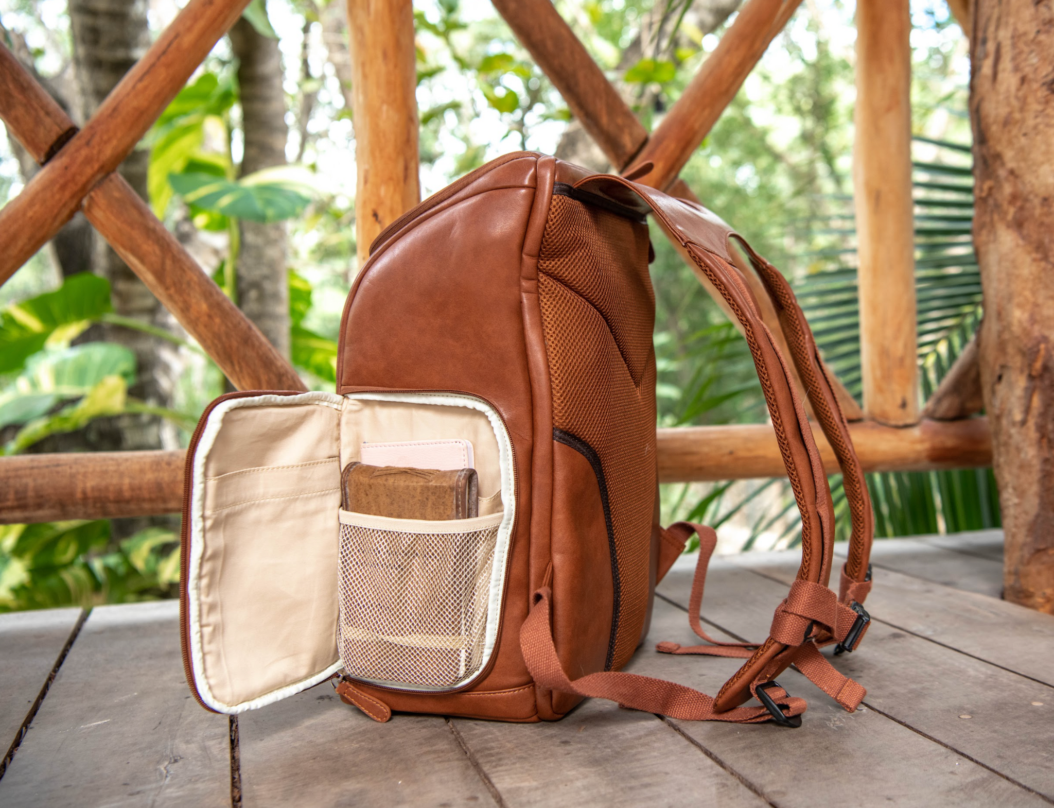 Lima Backpack - Saddle | Stylish, Designer Camera Bags for