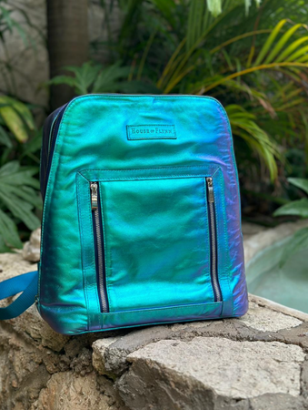 Olivia Backpack - Mermaid Lagoon Color Shift Leather  display picture 2